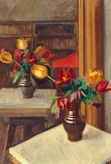 Bor Pál (1889-1982) Tulipánok