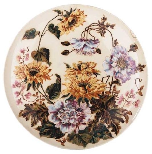Zsolnay Large plate, Zsolnay, around 1895