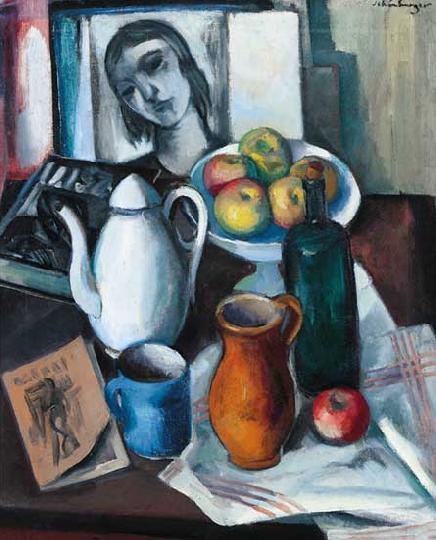 Schönberger Armand (1885-1974) Still life with table jugs