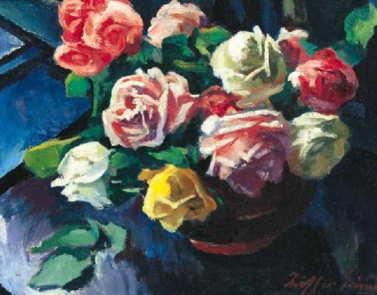 Ziffer Sándor (1880-1962) Bunch of roses