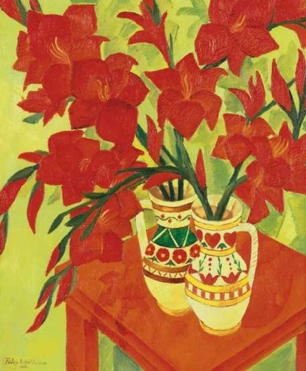 Fülöp Antal Andor (1908-1979) Ruddy flowers, 1938