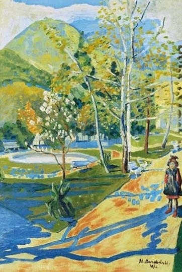 Barabás Márton (Márkusfalvi, M.) Pusztasöreg, 1893 - Toronto, 1974 Spring in the park