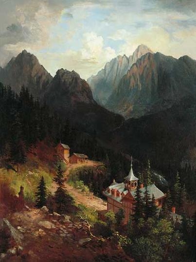 Molnár József (1821-1899) Mountain landscape