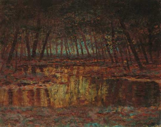 Mednyánszky László (1852-1919) Forest brook