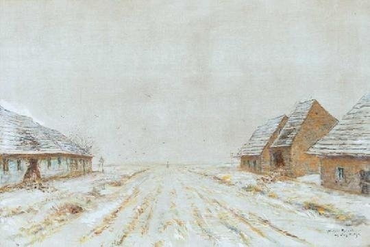 Mednyánszky László (1852-1919) Edge of the village in winter, 1915