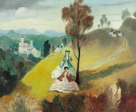 Molnár C. Pál (1894-1981) Rococo scene