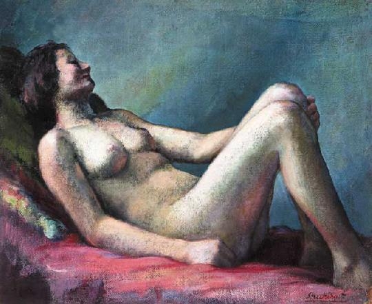 Shakirov Sebestyén (1893-1966) Reclining nude