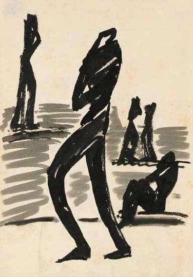 Mattis Teutsch János (1884-1960) Figurális kompozíció, 1928-30