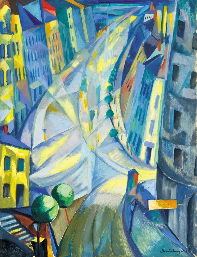 Schönberger Armand (1885-1974) Nagyvárosi fények, 1920-as évek