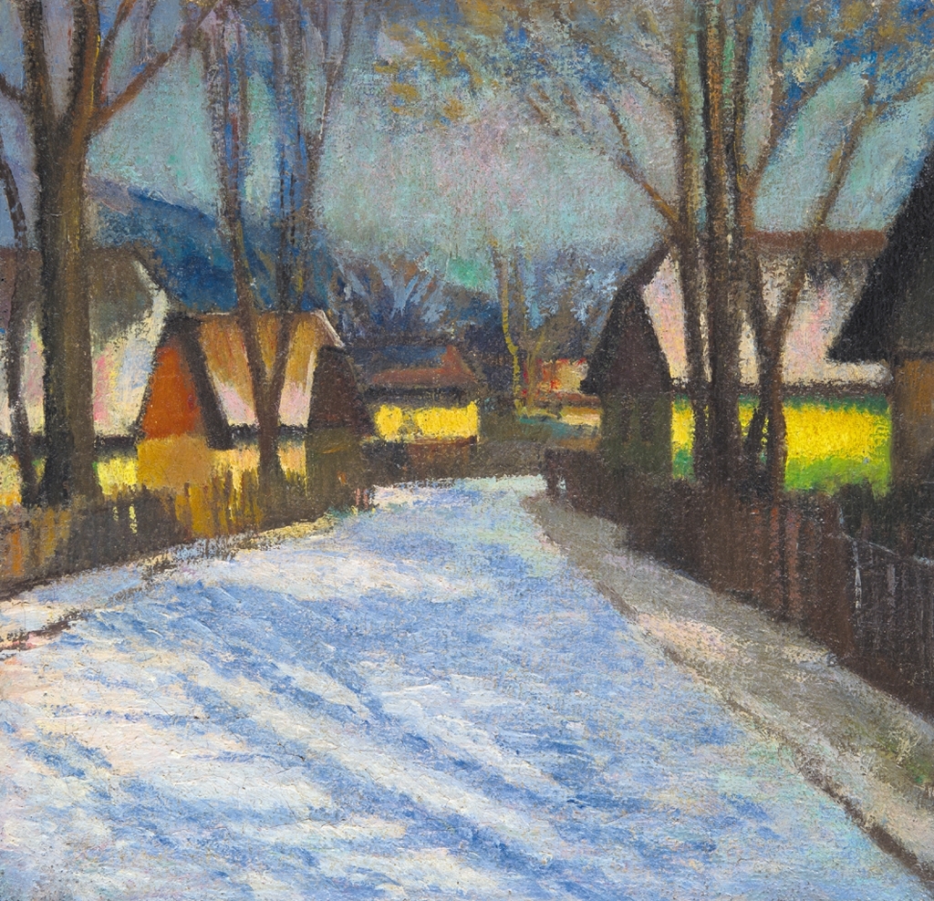 Balla Béla (1882-1965) Téli naplemente