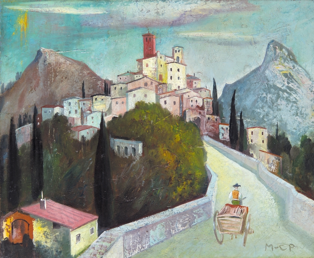 Molnár C. Pál (1894-1981) Hegyvidéki olasz város