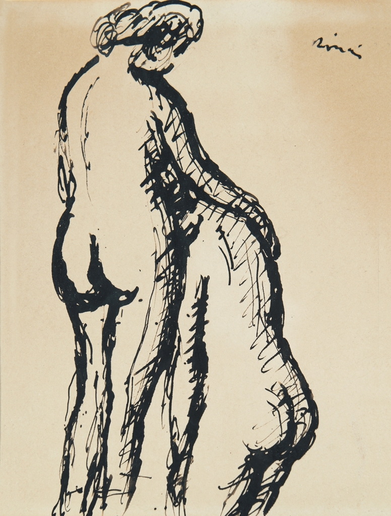 Rippl-Rónai József (1861-1927) Standing female nudes
