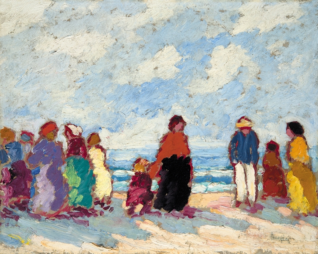 Balla Béla (1882-1965) On the beach