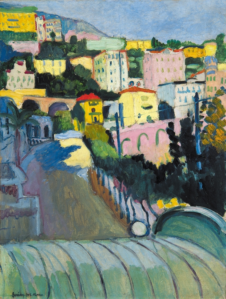 Berény Róbert (1887-1953) Seaside in Monaco (Bord de Monaco, Monakói (sic!) part), 1906