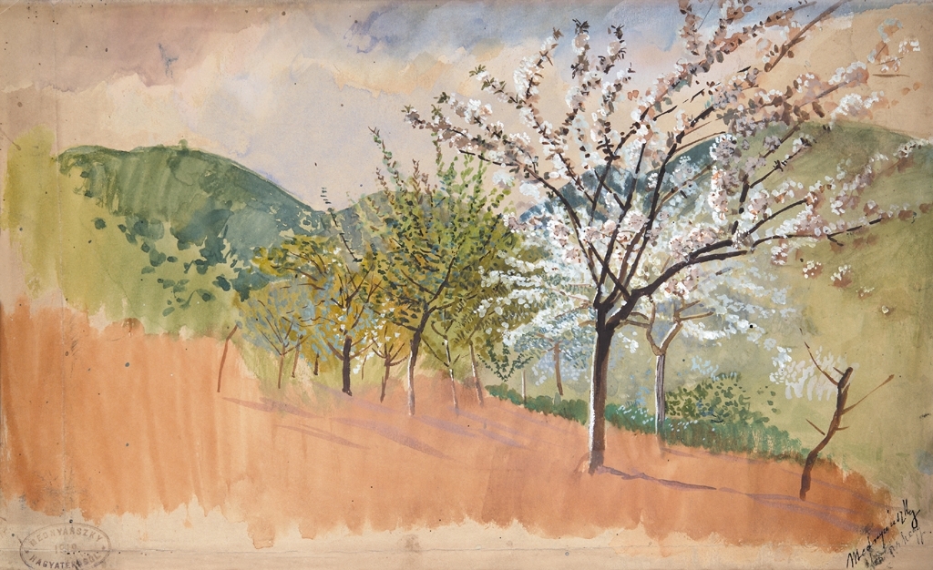 Mednyánszky László (1852-1919) Trees in blossom