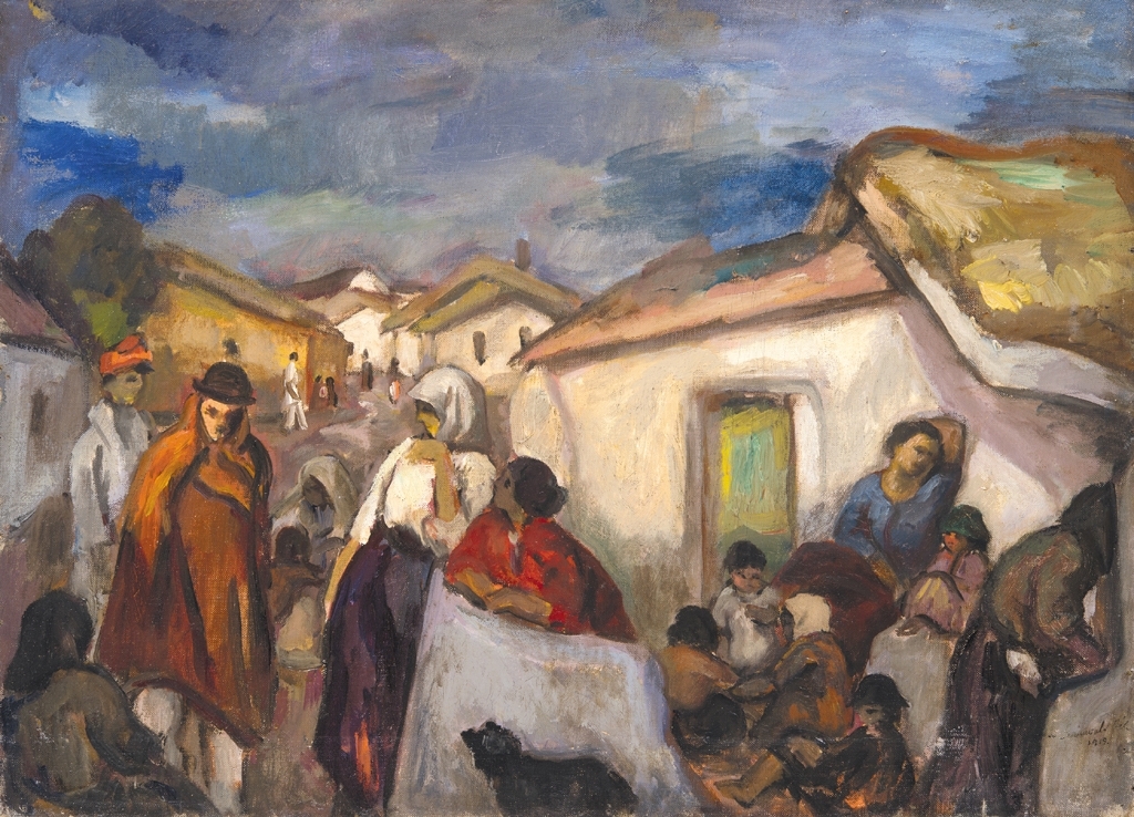 Iványi Grünwald Béla (1867-1940) Kecskeméti részlet, 1917