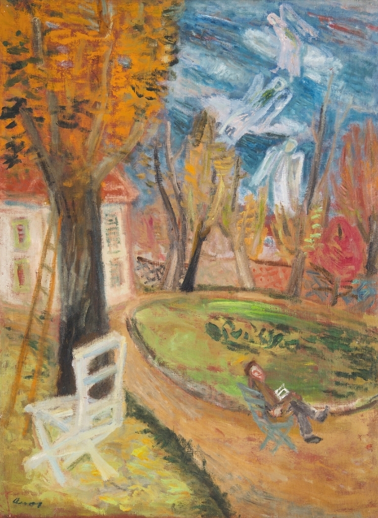 Ámos Imre (1907-1944) Álom a Luxembourg-kertben (álom a luxembourg-kertről) , 1937