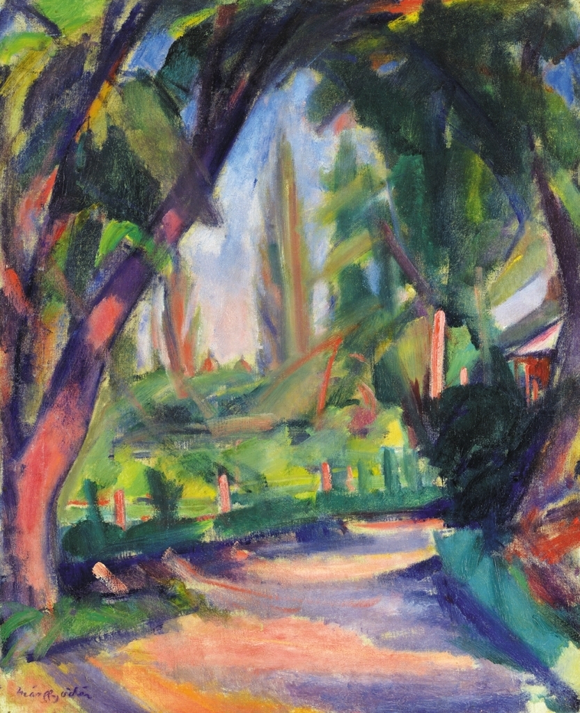 Márffy Ödön (1878-1959) Under the trees, first half of the 1910s