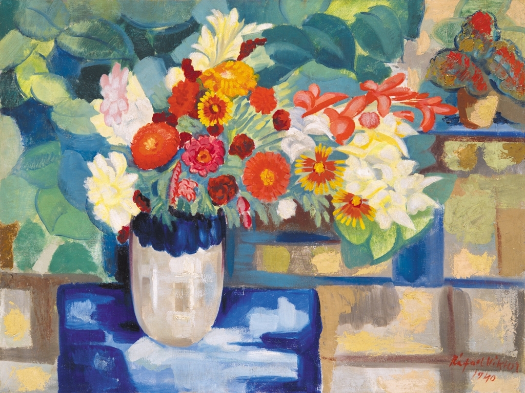 Rafael Viktor (1900-1981) Still-life with flowers, 1940