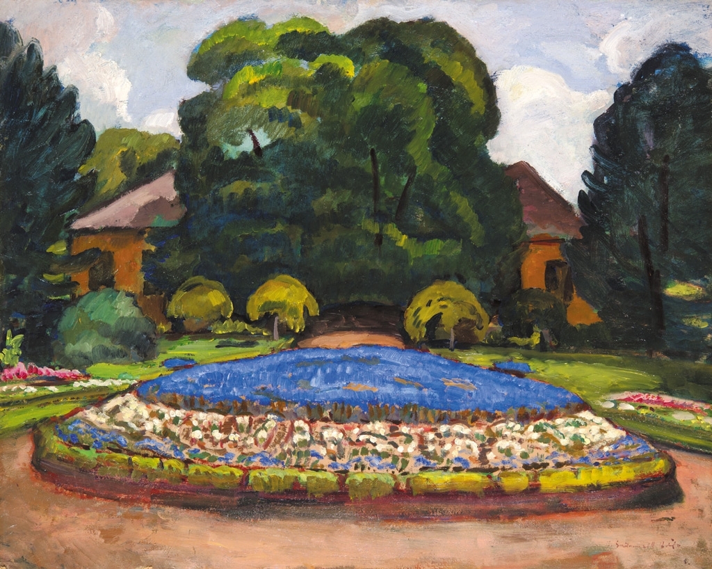 Iványi Grünwald Béla (1867-1940) Castle grounds in Kecskemét