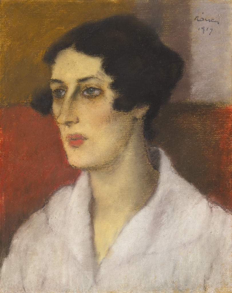 Rippl-Rónai József (1861-1927) Zorka in a white blouse, 1917