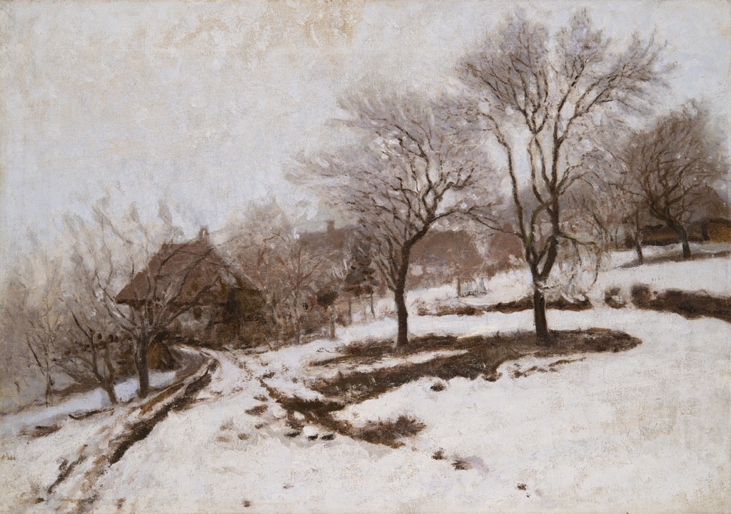 Mednyánszky László (1852-1919) Winter scene