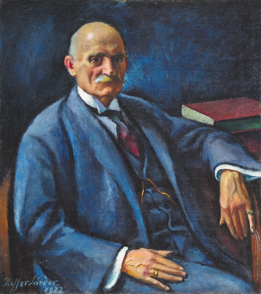 Ziffer Sándor (1880-1962) Férfiportré (Pasteiner Gyula portréja?), 1922