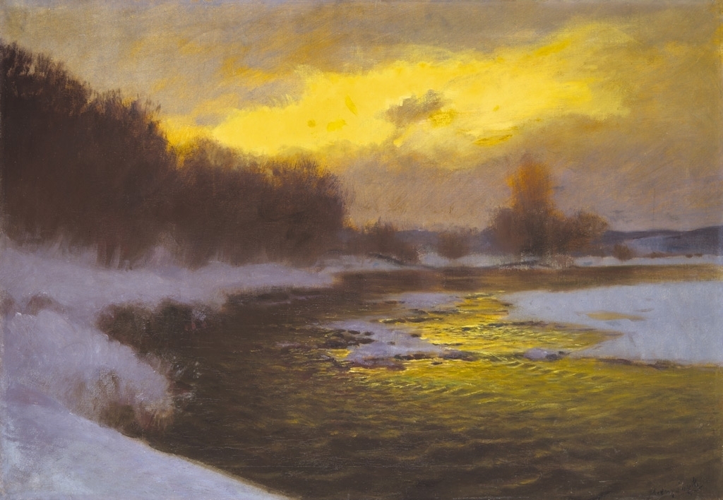 Mednyánszky László (1852-1919) Lights at dawn