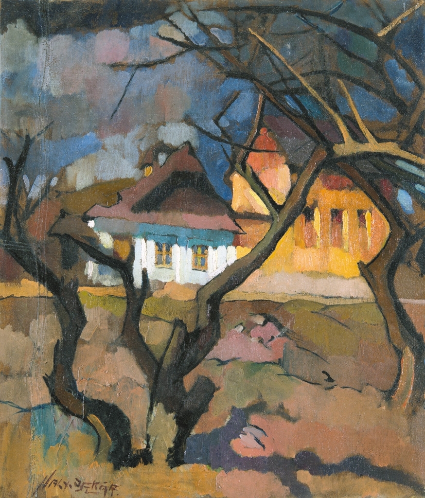 Nagy Oszkár (1883-1965) Sunny street