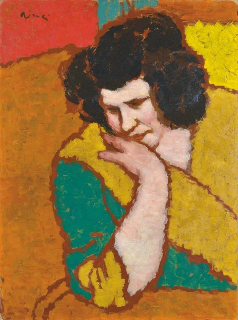 Rippl-Rónai József (1861-1927) Lazarine kezére hajtja fejét, 1912