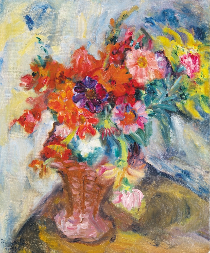 Frank Frigyes (1890-1976) Flowers of the summer