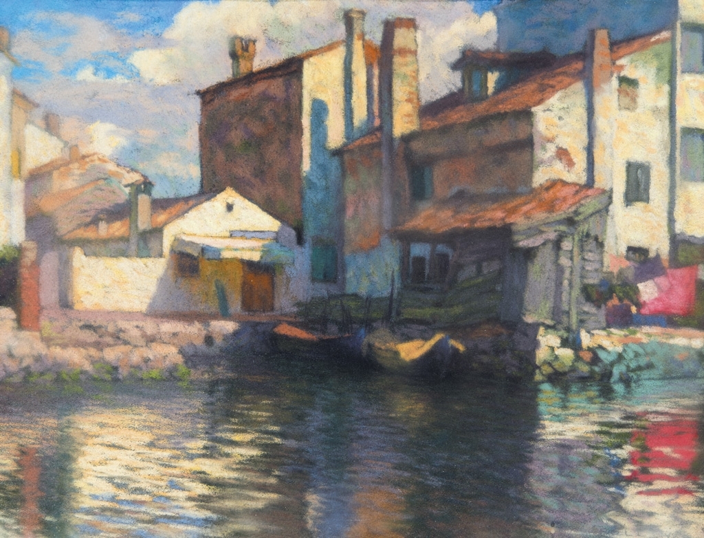 Poll Hugó (1867-1931) Houses in Chioggia