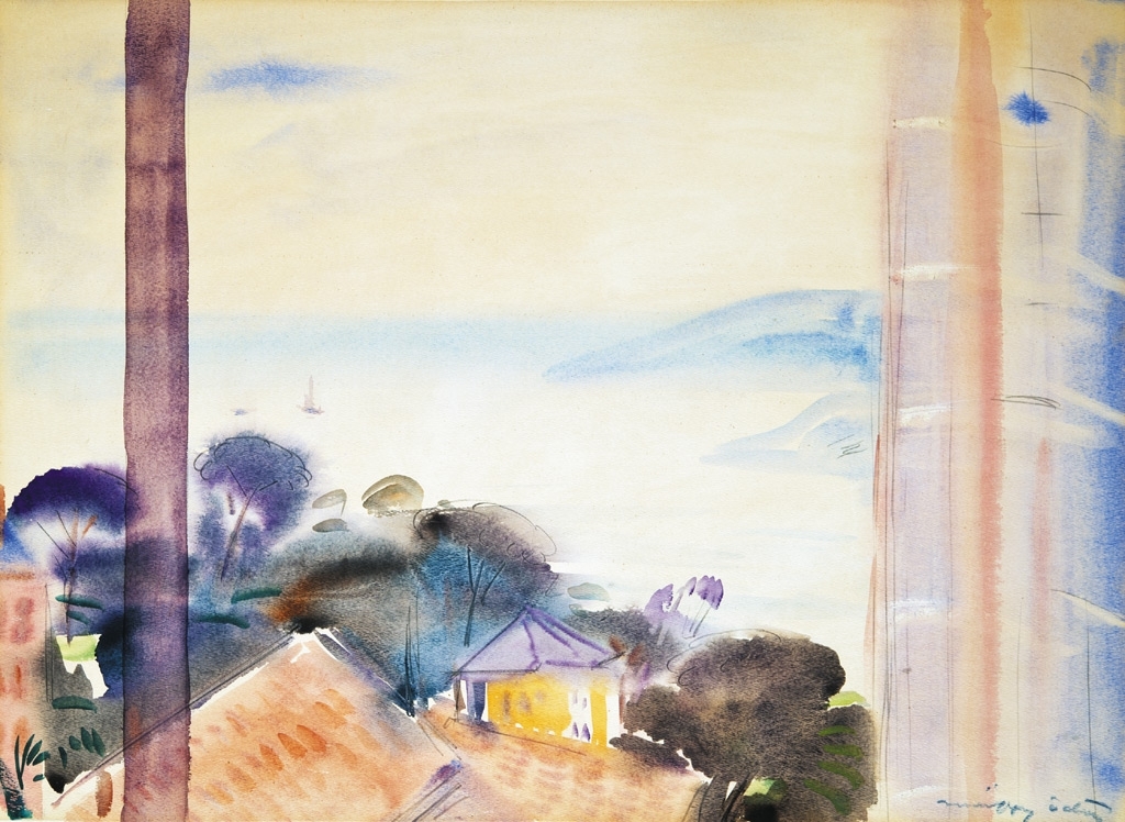 Márffy Ödön (1878-1959) Kilátás az ablakból