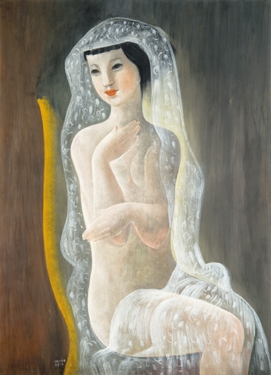 Kádár Béla (1877-1956) Lady in veil
