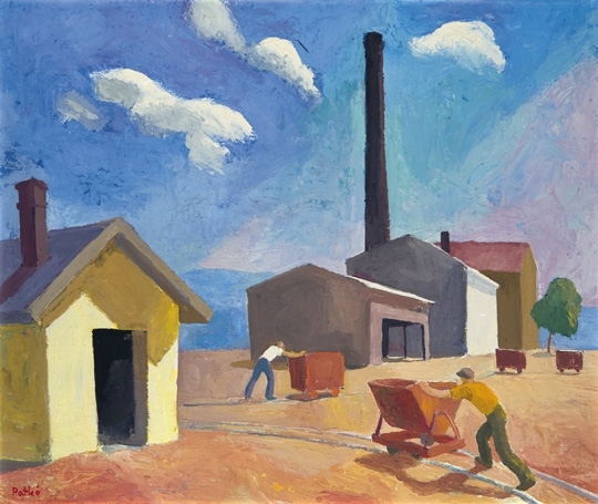 Patkó Károly (1895-1941) Brick-yard (Factory)
