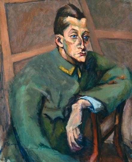 Tihanyi Lajos (1885-1938) Portrait of Gross, Andor (Portrait of Lieutenant Gross, András), c. 1913