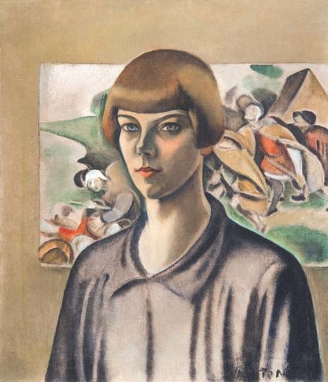 Bartoniek Anna (1896-1978) Bubifrizurás önarckép, 1928 körül