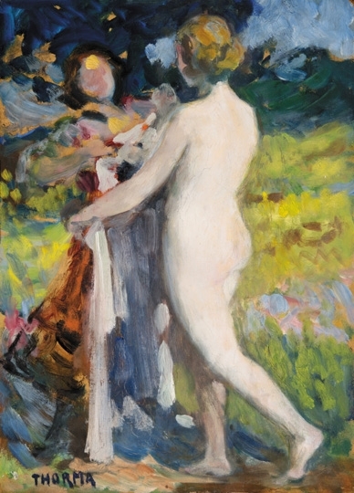 Thorma János (1870-1937) Nude towards