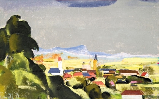 Jándi Dávid (1893-1944) View of Baia Mare