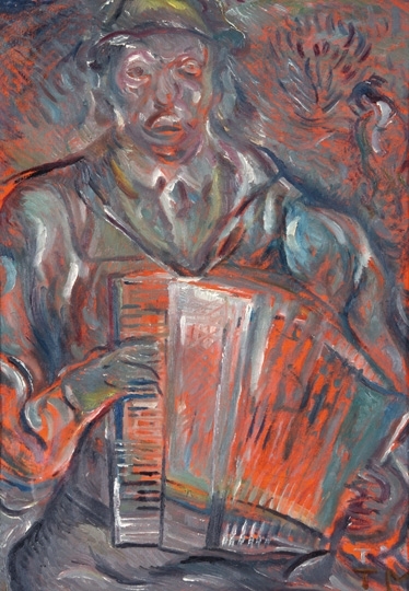 Tóth Menyhért (1904-1980) Harmonikás férfi