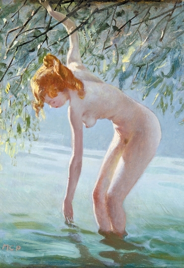 Molnár C. Pál (1894-1981) Bathing girl