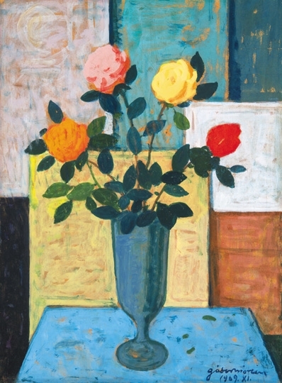 Gábor Móric (1889-1987) Tavaszi virágok, 1969