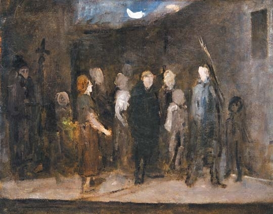 Munkácsy Mihály (1844-1900) Vagrants at night, 1871
