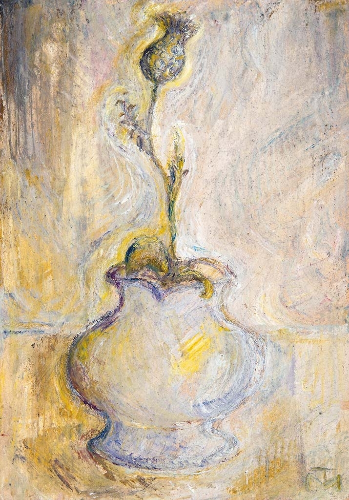 Tóth Menyhért (1904-1980) Poppyseed flower in Vase