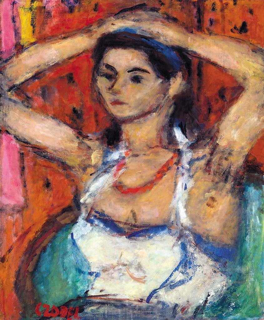 Czóbel Béla (1883-1976) Portrait of a Young girl