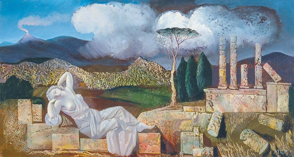Molnár C. Pál (1894-1981) Melancholy (Dream amongst the Ruins)
