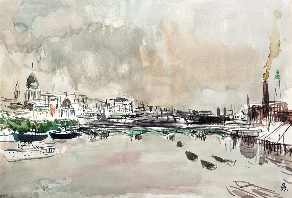 Bernáth Aurél (1895-1982) London ( View of Londoni), 1962