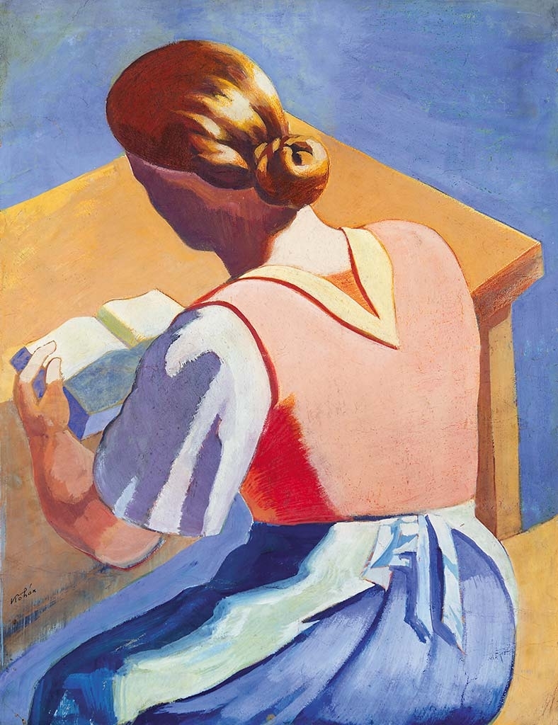 Kohán György (1910-1966) Reading Woman