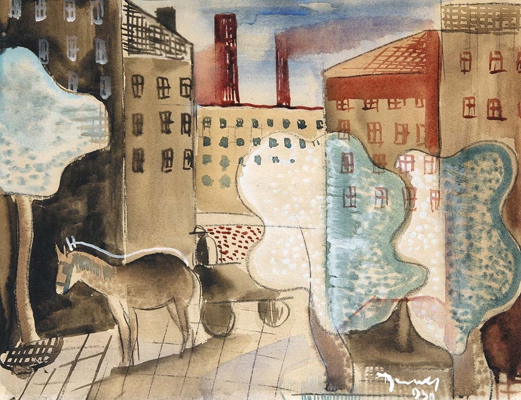 Bene Géza (1900-1960) Morning in the City, 1930