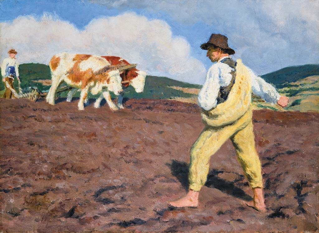 Glatz Oszkár (1872-1958) Seed-sower, 1923